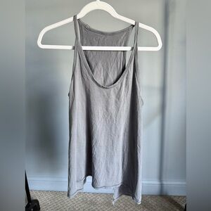 Lululemon Gray Women's Split Open Back Tank Top